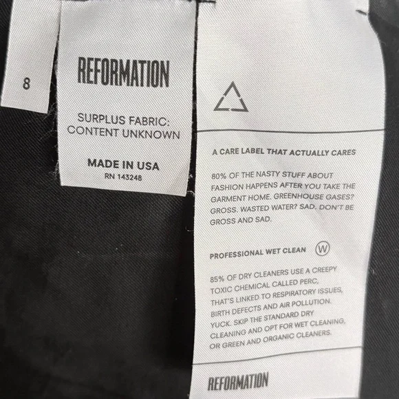 Reformation Patchwork Velvet Mini Skirt. Surplus Fabric used - Picture 4 of 6